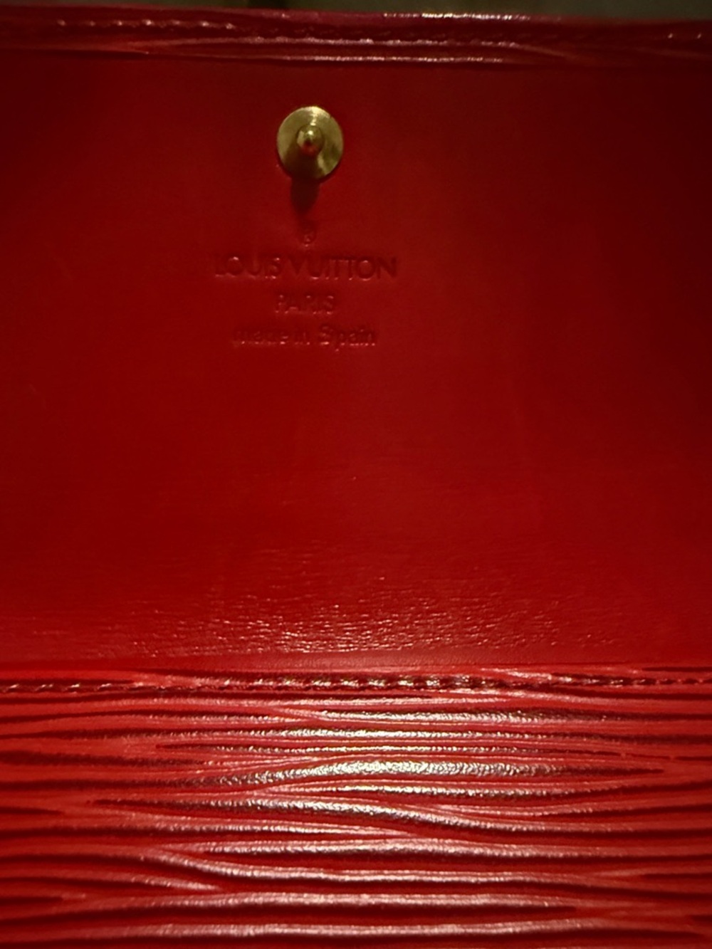 Louis Vuitton Red Epi Leather Wallet - Picture 6 of 6